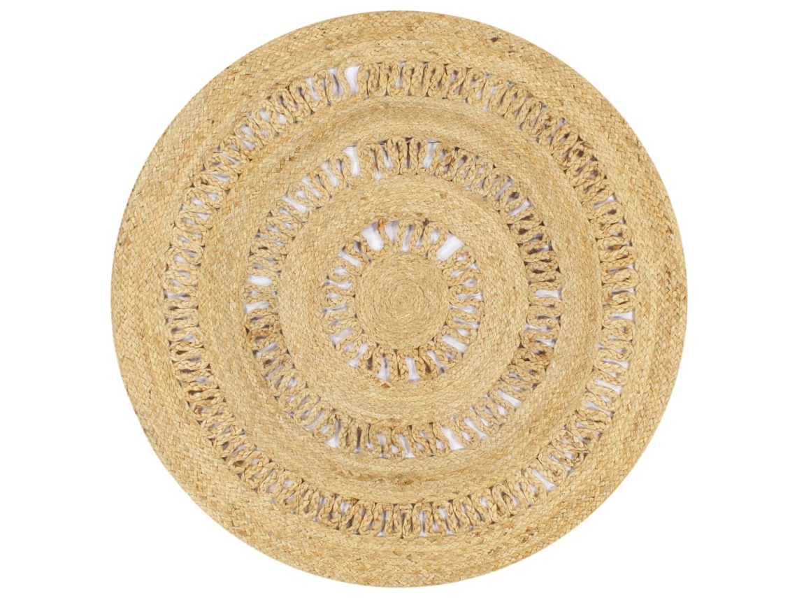 Area Rug, Area Rugs Vidaxl Marrom Juta (90 Cm)