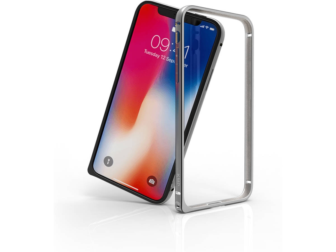 Capa iPhone X, XS KMP Bumper Cinza