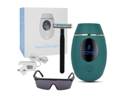 Removedor De Cabelo Ipl Com 900.000 Flash Display Digital Para Axila Perna Labio Corpo 110-240v Plug Verde Escuro