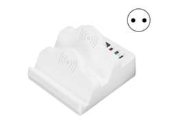 Base de Carga Sem Fio Hub USB com 6 Portas QC 3.0, USB-C, Tela LCD, para Múltiplos Dispositivos com Marca