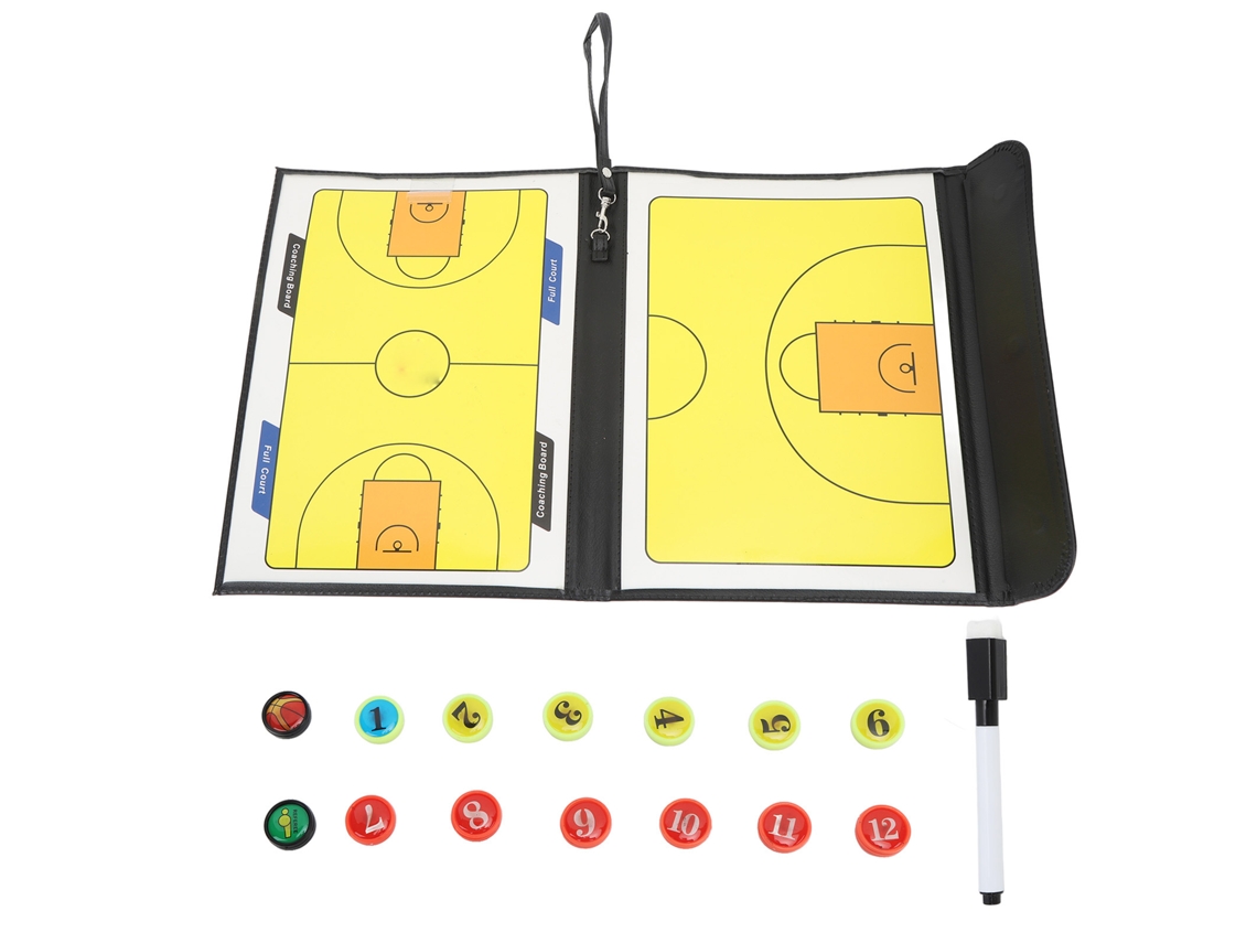 Rebe-tablero De Entrenamiento De Basquetebol Plegable Magnético Com Marcador E Piezas Para Estratégias Desportivas
