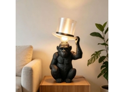 Abajur De Mesa Em Formato Macaco Com Cartola, Luminária De Mesa Divertida Com Formato Animal Para Quarto, Sala De Estar