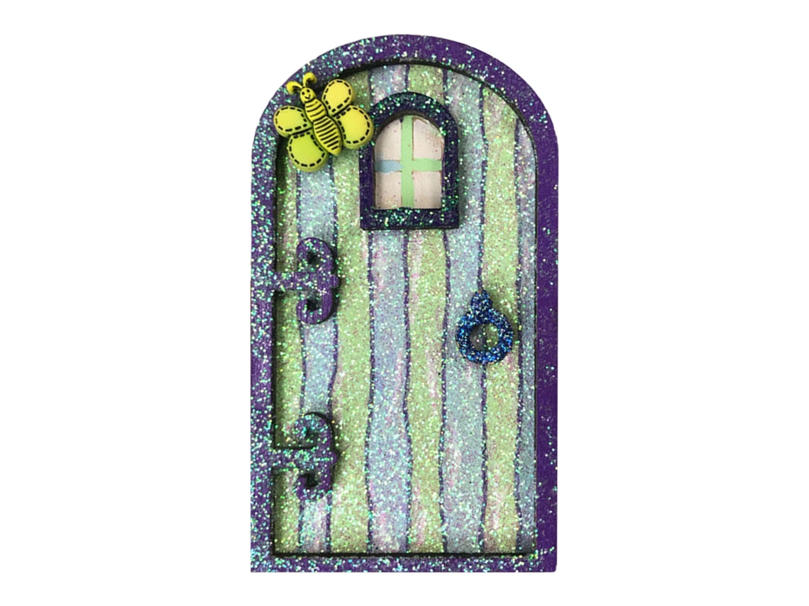 Laxiscreed Portão De Conto De Fadas Em Madeira Para Jardim E Quintal, Decoração Encantada