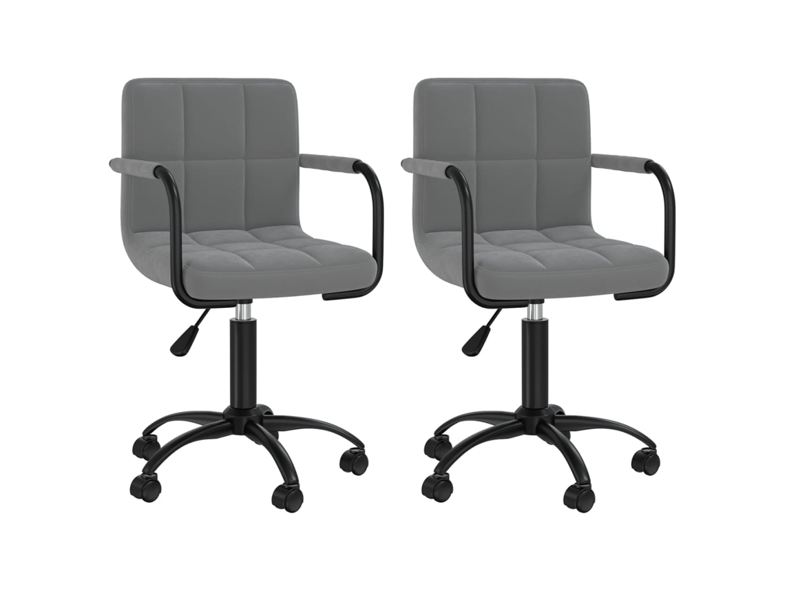 Swivel Dining Chair, Swivel Dining Chairs Vidaxl Cinzeto Veludo (n/a)