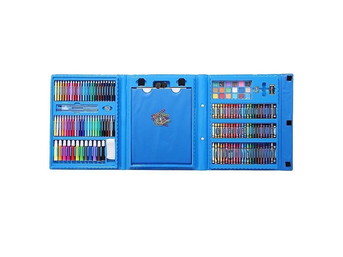Caixa De Colorir Para Crianças, 176 Peças Azul Olysi Shop