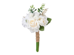 Bouquet de Noiva e Dama de Honra com Rosas Champagne Artificiais LAXISCREED