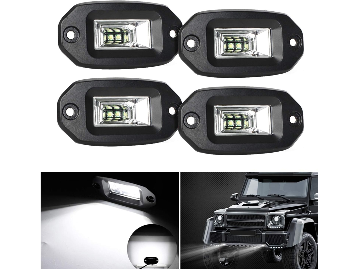 Conjunto De 4 Lâmpadas Led Embutidas - Para Uso Prático E Funcional