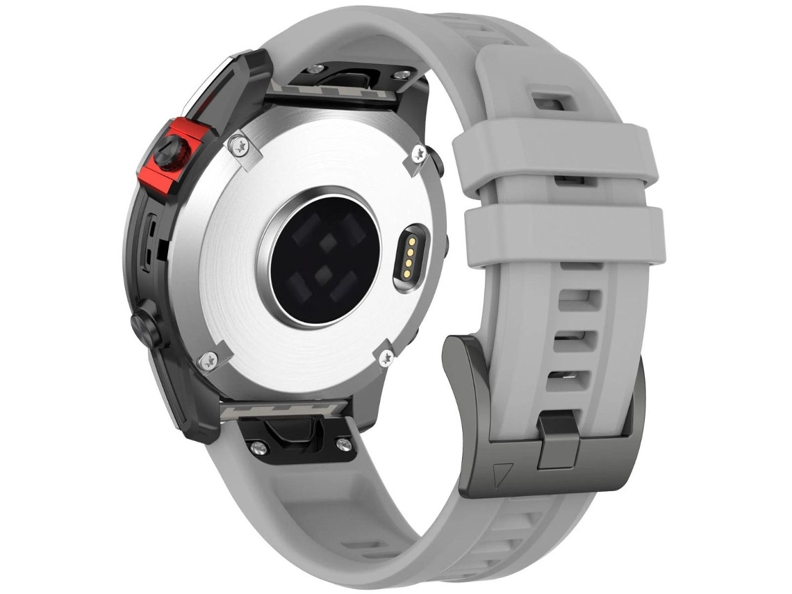 Pulseira ORYSIN em metal e silicone para Garmin Approach S62