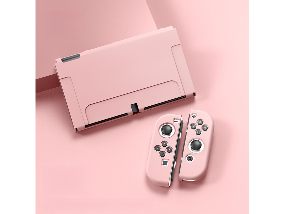 Capa para Nintendo Switch OLED, Protetora de Tpu Resistente a Quedas SPQMENT (rosa)