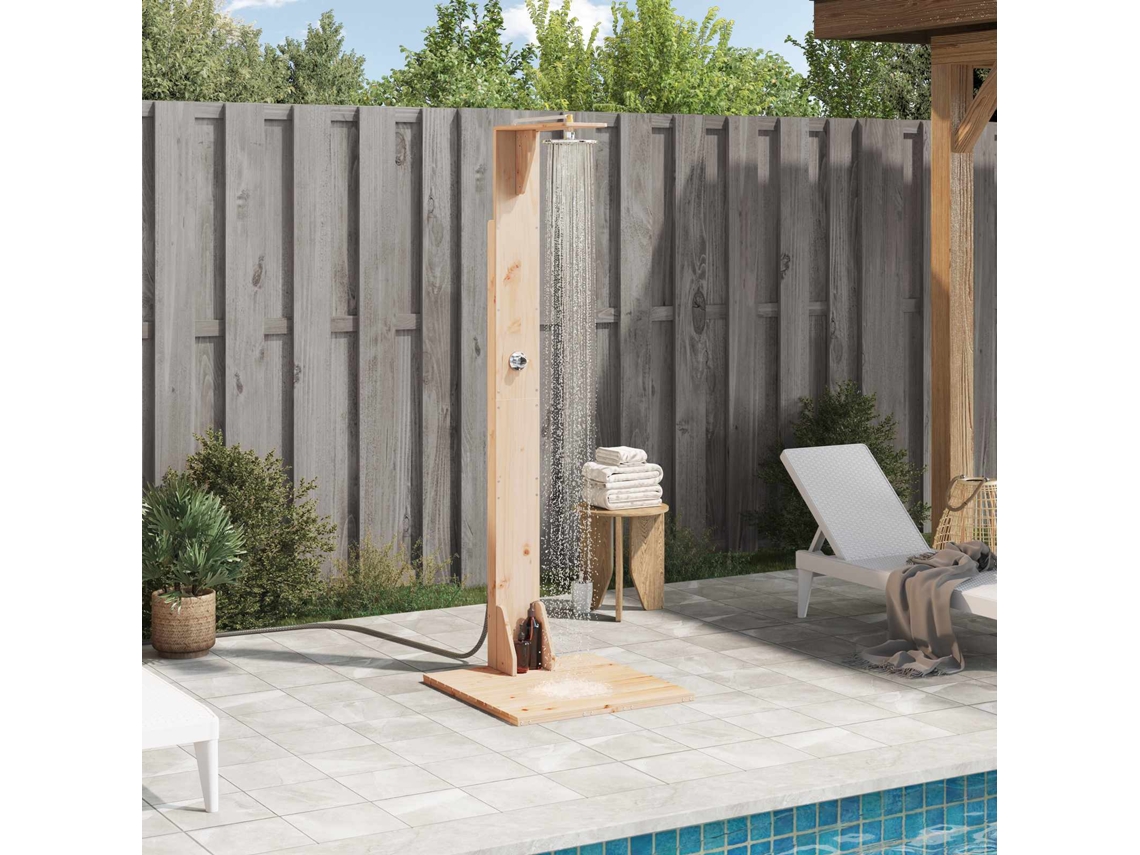 Vidaxl Chuveiro Externo 214,5 Cm Natural