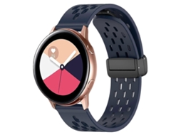 Pulseira De Silicone Dobrável De 20 Mm Com Fecho Magnético