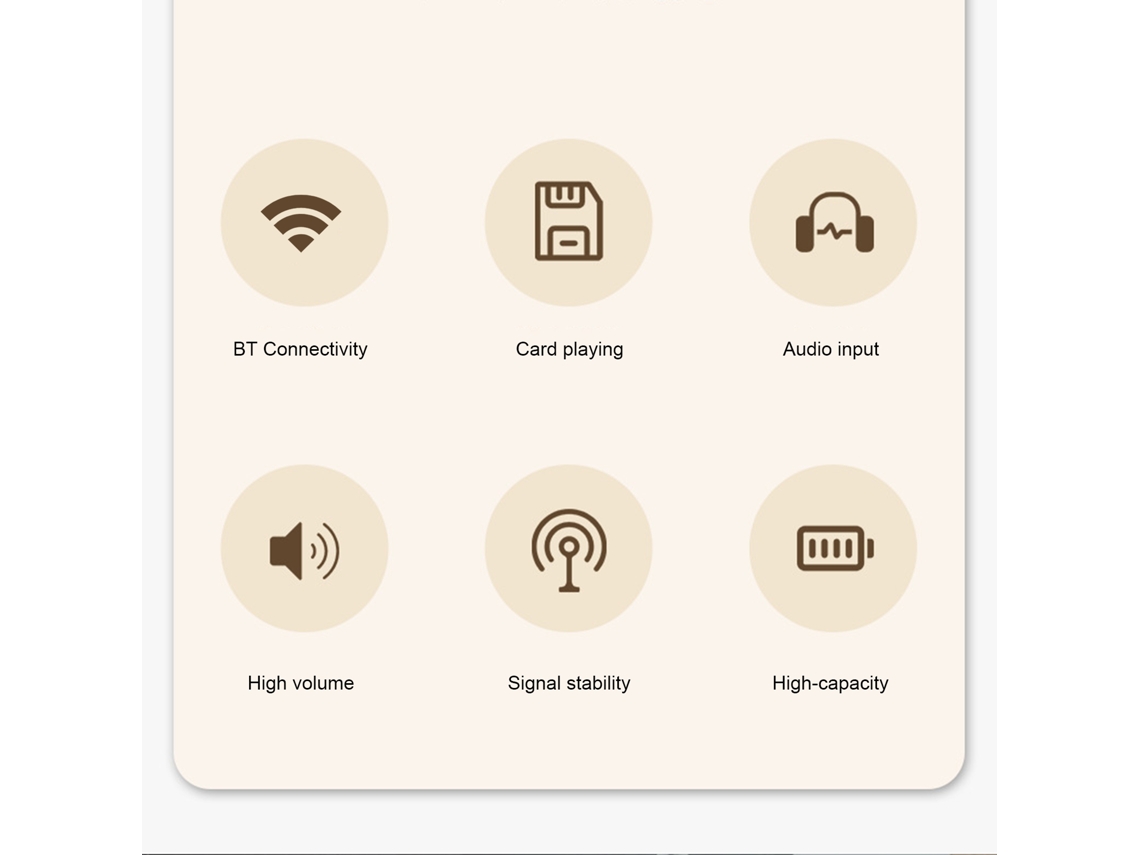 Caixa de Som Bluetooth portátil para casa e exterior EOOCOO