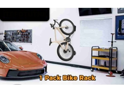 Suporte Mali de Parede Giratório, Aço Liga, Vertical, até 66lbs, para Garagem, Preto