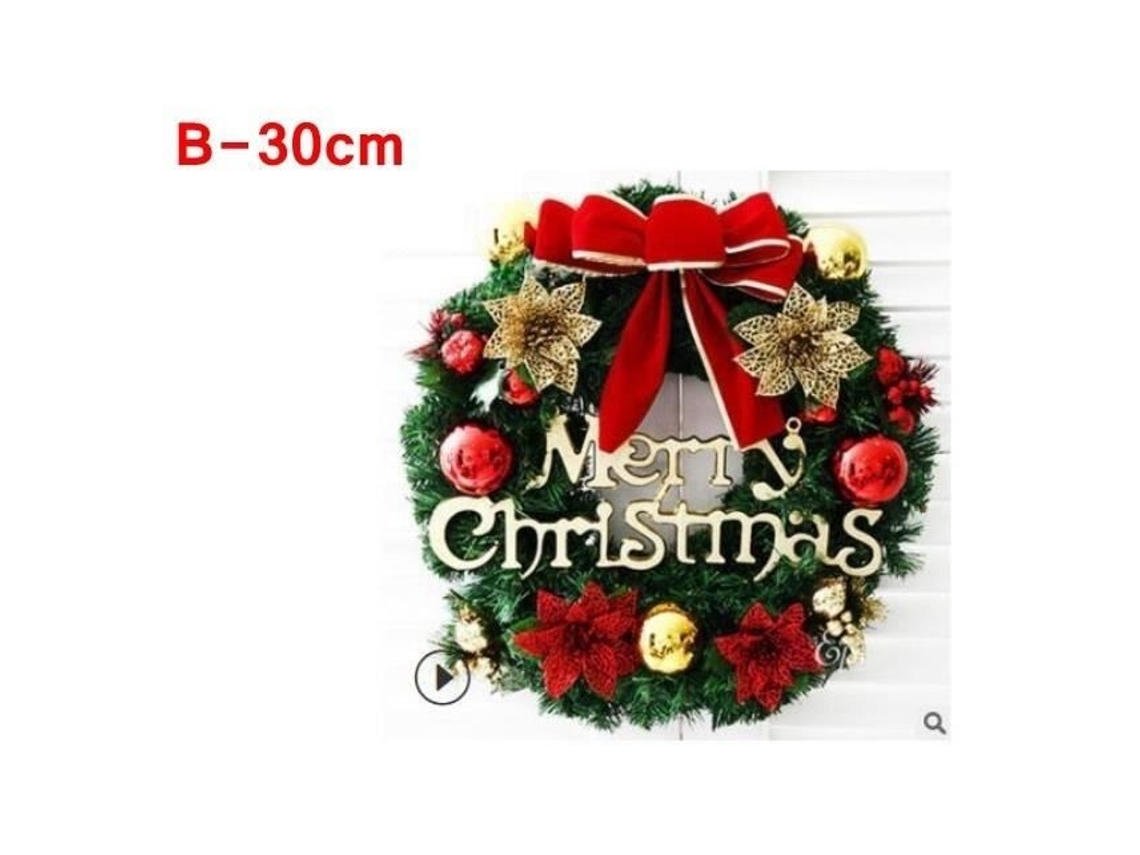 Grinalda de Natal, Vime Trançado, com Luzes Led, Decoração Natalina, Sofisticado, 30 Cm, Baixo Consumo, Moderno, Ergonômico, Uso Diário STELASPLEN