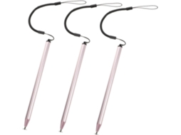 Conjunto De 3 Canetas Stylus Com Ponta De Agulha Recarregáveis, Capacitivas, Digitais, Para Celular E Tablet, Canetas Portáteis Gokoco