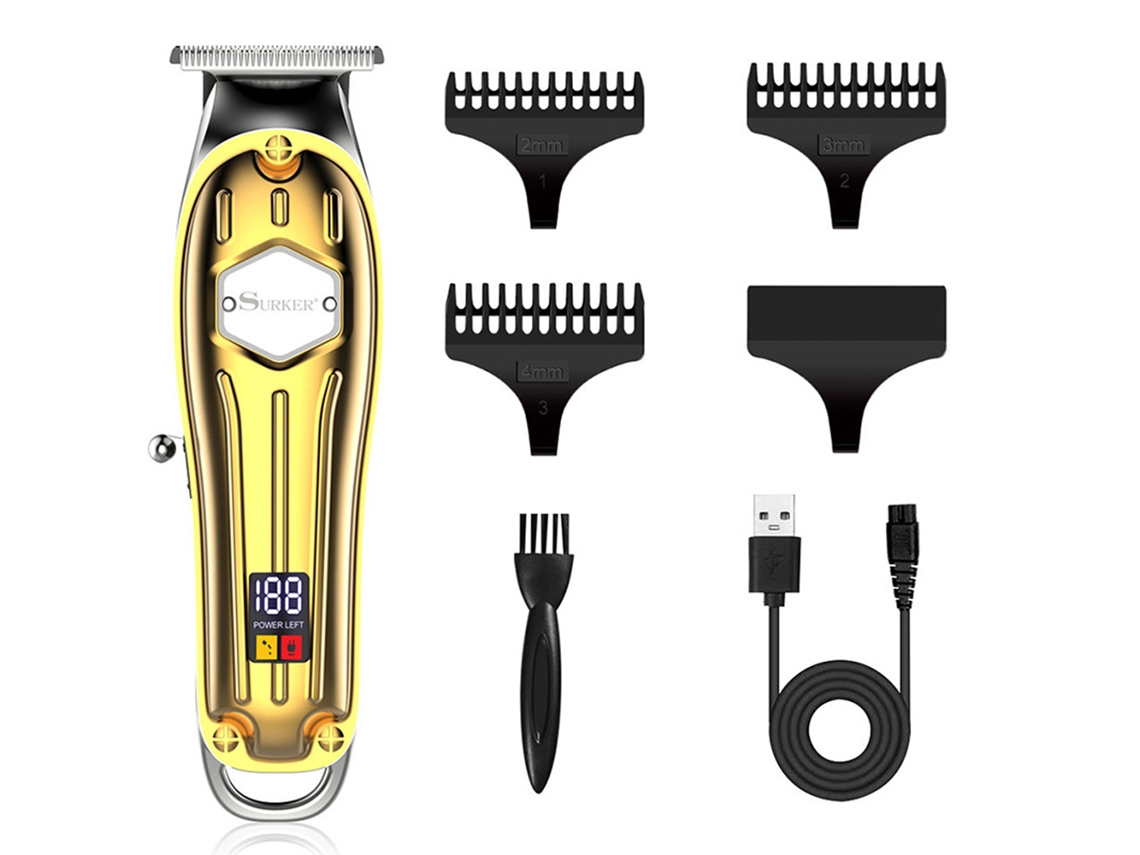 Máquina de Cortar Cabelo Masculina Sem Fio Aparador de Cabelo Profissional Kit de Barbeiro Kit de Corte de Cabelo JEDBESETZT