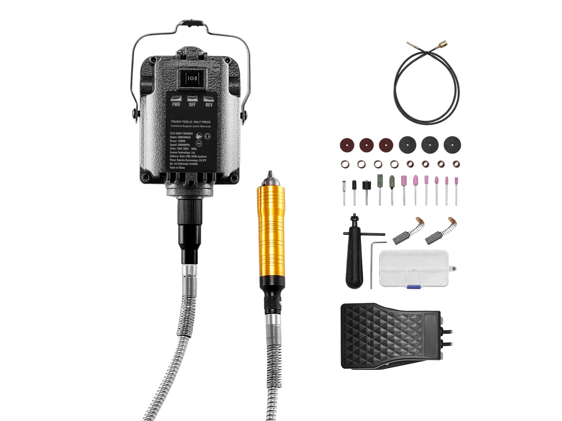 Esmeriladora De Eixo Flexível Succebuy 1000 W E 30 000 Rpm Com Pedal