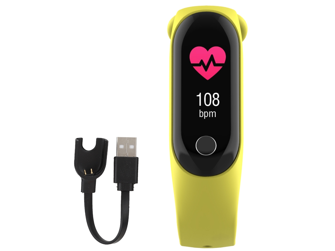 Pulseira inteligente EOOCOO com monitoramento ECG+PPG, resistente à água