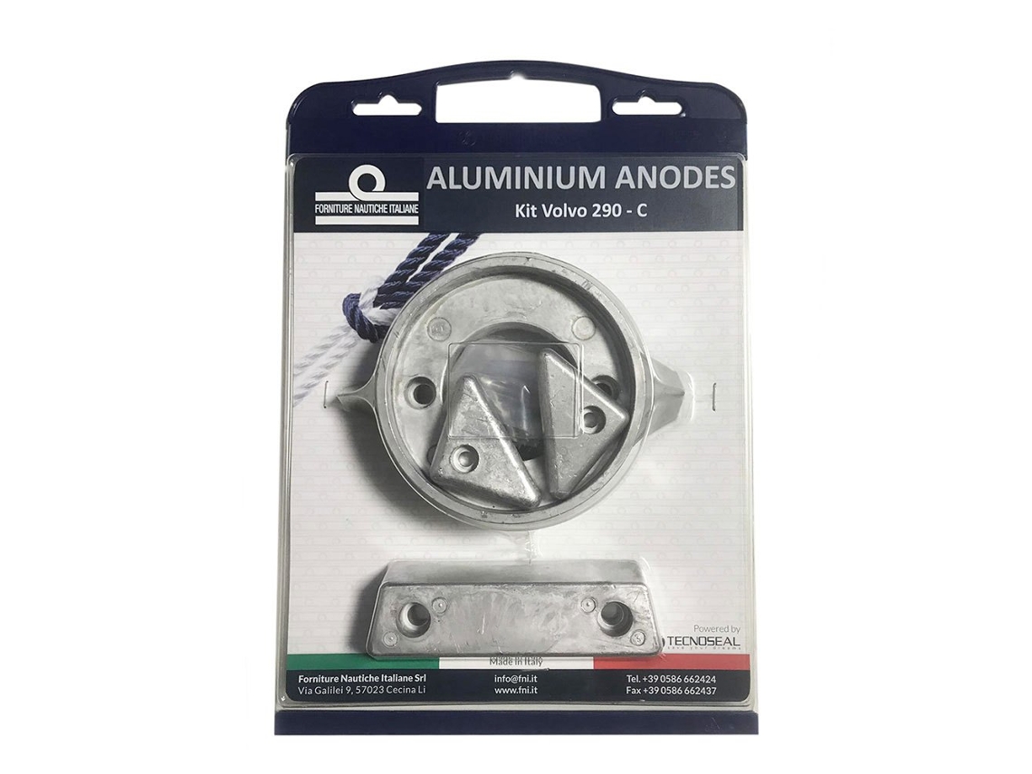 Ânodo de Alumínio Volvo 290C Prateadotecnoseal
