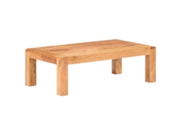 Vidaxl Mesa De Centro 110x60x35cm Acácia Maciça C/ Acabamento A Mel