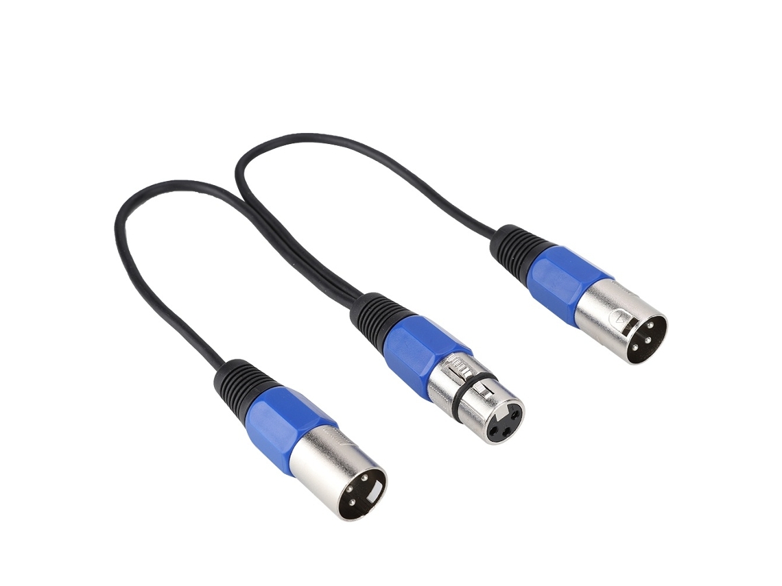 Lurelia Cabo Xlr Macho/fêmea 0,3 M, Para Microfones, Mixer, Amplificador E Colunas Ativas