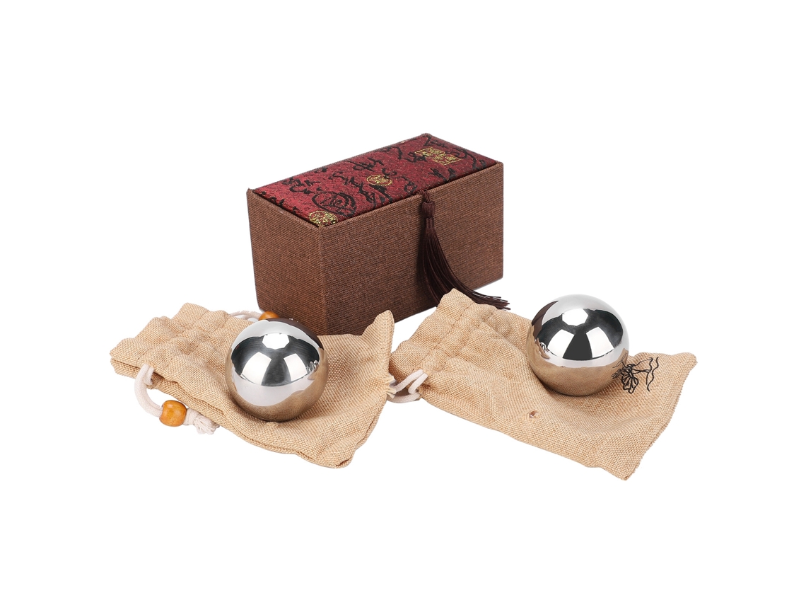 Laxiscreed Bolas De Aço Maciço Para Exercícios De Reabilitação, Massagem E Relaxamento