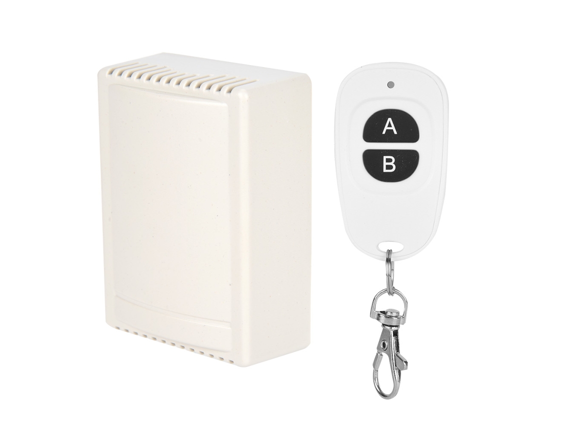 Interruptor de controle remoto sem fio de relé de 2 canais com controle remoto de dois botões