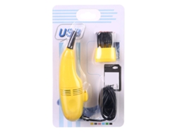 Aspirador de Teclado Usb Eficiente Adsorção Leve para Laptop Amarelo