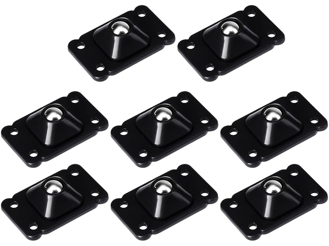 8 Rodas Autoadesivas De Plástico Abs Com Rolamentos Esferas Aço,