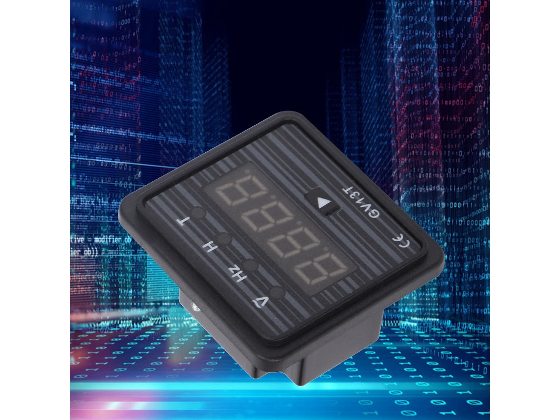 Medidor digital de voltagem, frequência e cronógrafo 3 em 1 Gv13t/380v