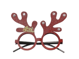 Óculos De Natal Com Armação De Vidro Brilhante Estilo Papai Noel Bonito Para Festas Infantis