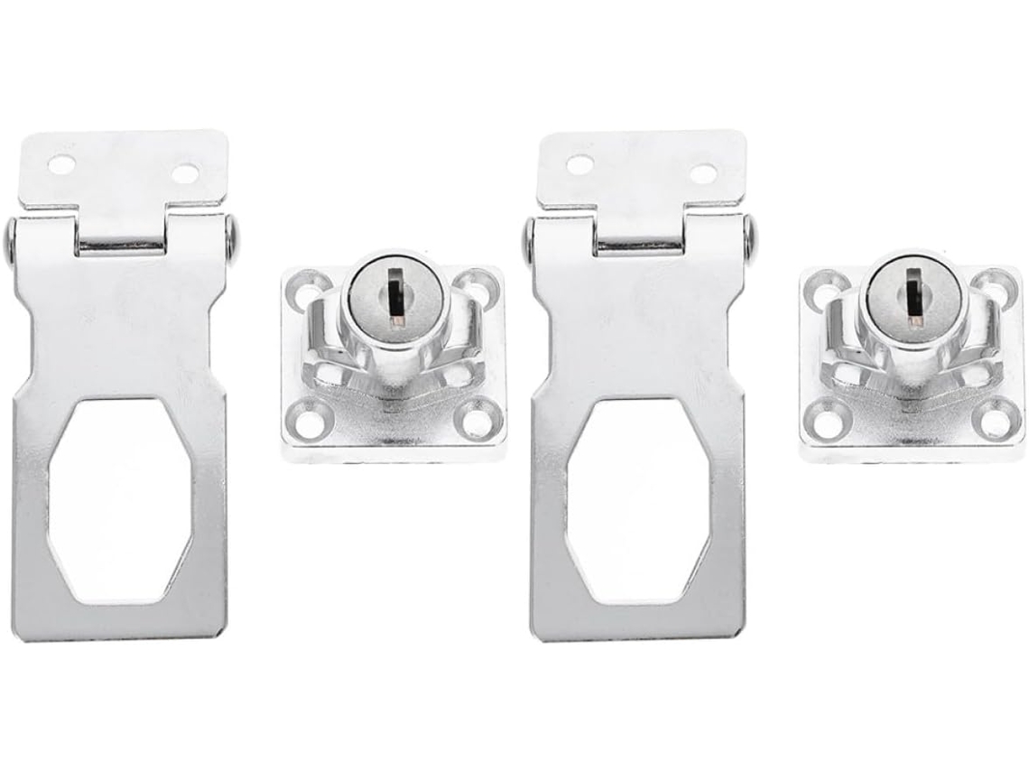 2 Fechaduras Para Portas De Armário Com Chave, Fechaduras De Gaveta 3 Polegadas Com Acabamento Brilhante Para