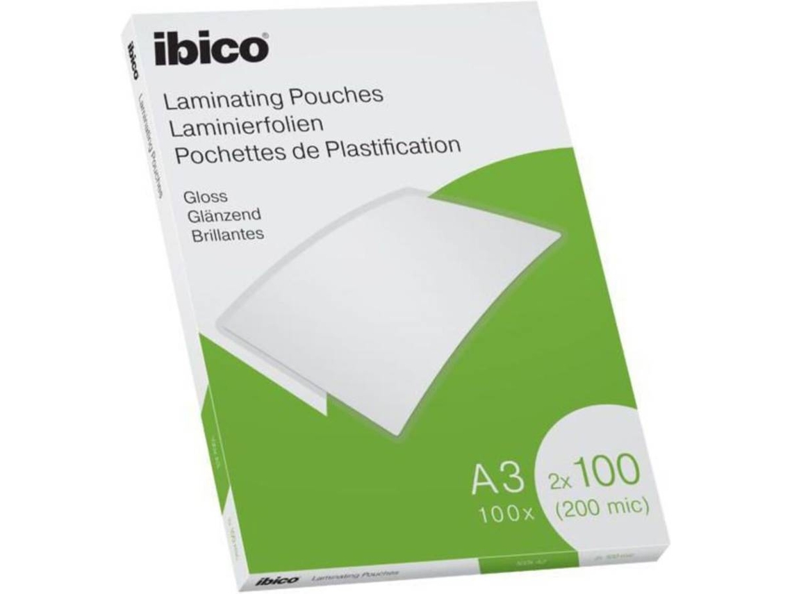Bolsa de Plastificação IBICO Gloss A3 (100 Mícrones)