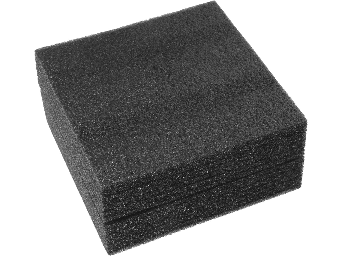 Inserts Mousse Epe Noire 2pcs Reembourrage Polyvalent Doublure D'emballage À Usage Quotidien,