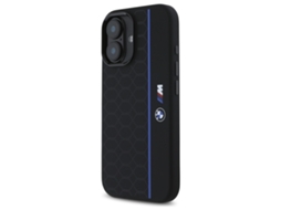 Capa para iPhone 16 BMW Silicone Rígida Preto
