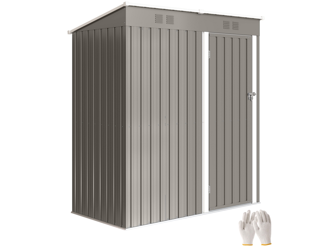Galpão de Jardim S/MARCA, 163x90x179cm, 2 grades ventilação, telhado inclinado, anti UV