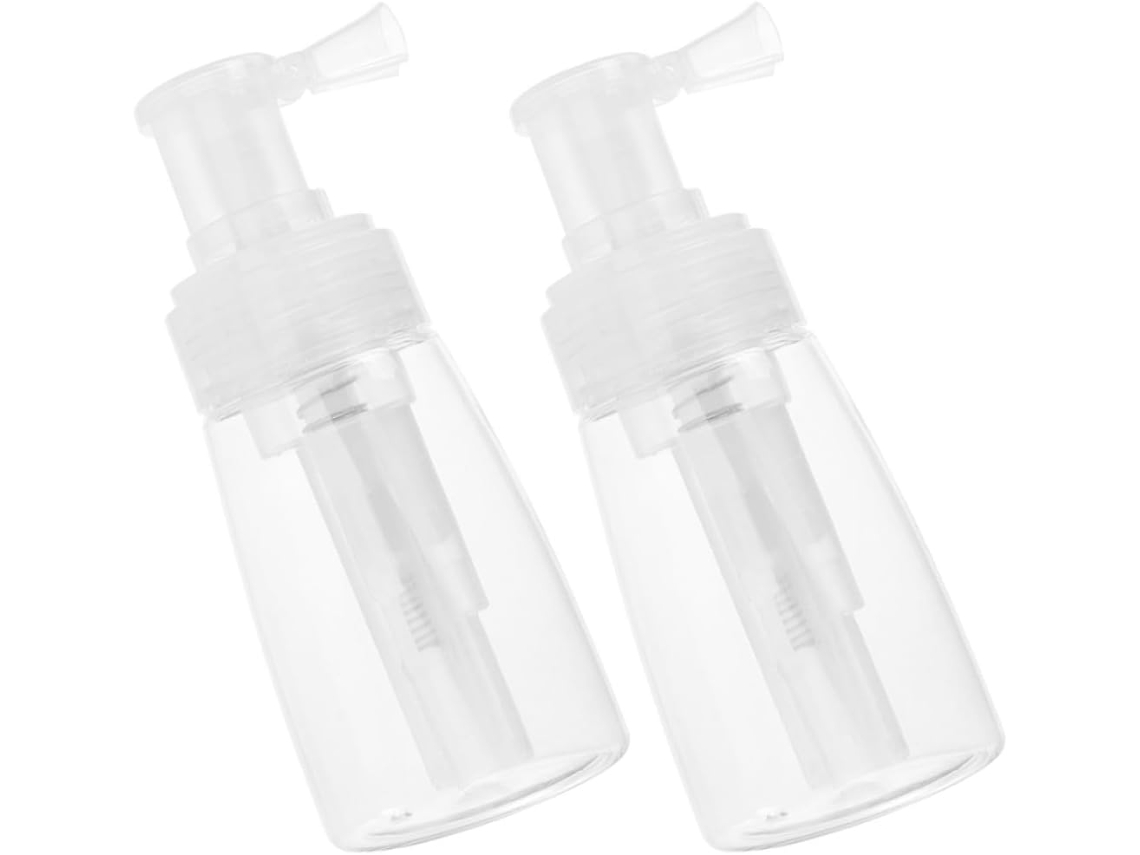 Conjunto De 2 Frascos Spray Reutilizáveis Para Pó, Em Pp E Pet