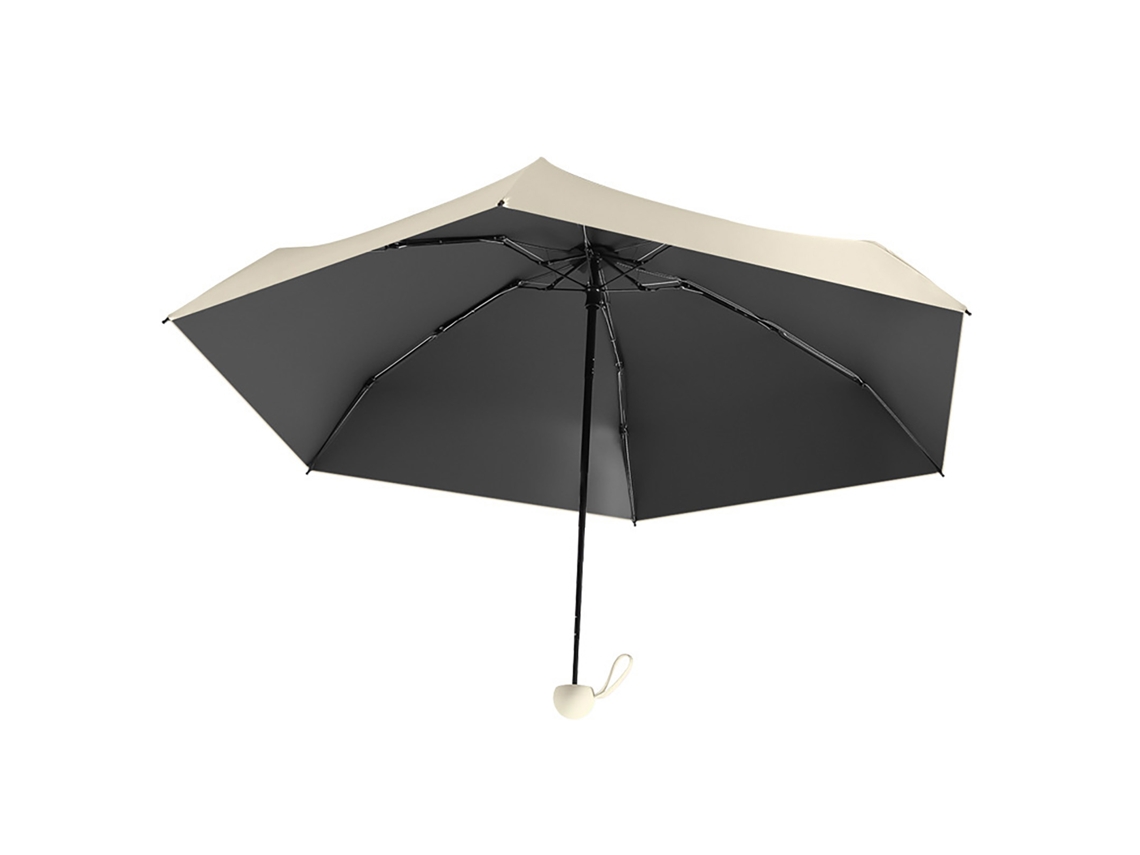 Guarda chuva Dobrável 5 Vezes, 6 Costelas, Vinil UV Blocking para Sol, Chuva, Viagem com MARCA