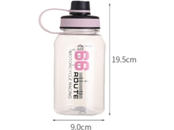 2026 botella de Água de 900ml, Capacidade Grande, Xícara de Chá Sem Bpa, Cor Rosa