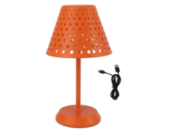Rebe-lâmpada De Mesa Sem Fio Recarregável Led Com Toque Regulável Para Quarto, Sala De Estar, Escritório Laranja