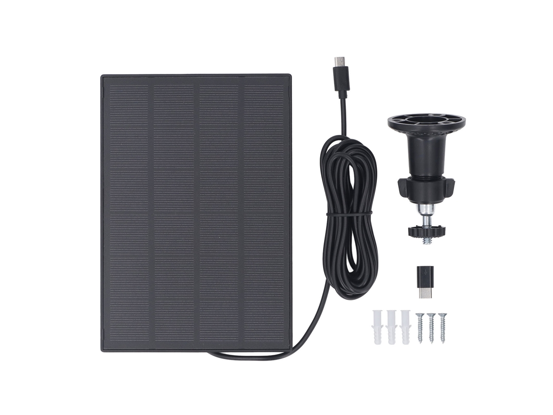Painel Solar Primerox 5w 5v para Câmera de Segurança Ip66