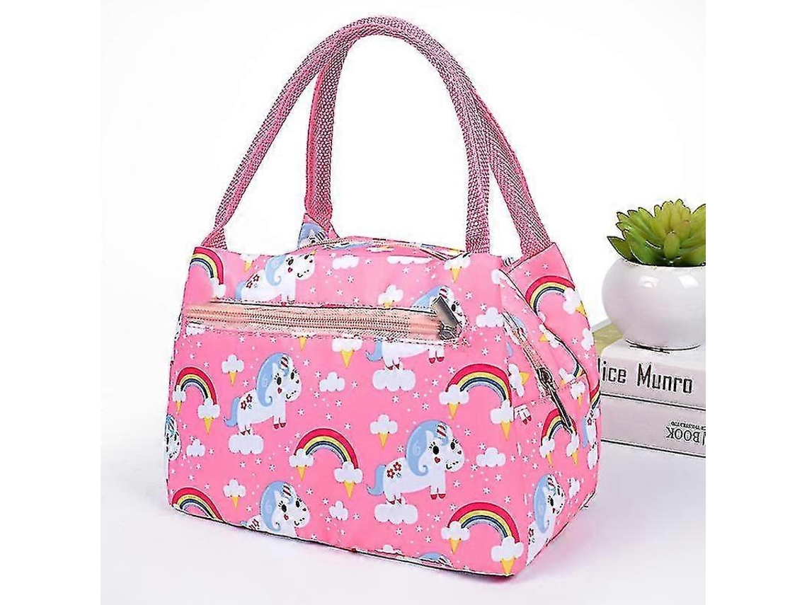 Bolsa Térmica Isolada para Almoço, Bolsa Térmica para Piquenique, Lancheira para Adultos e Crianças, Armazenamento de Alimentos, Unicórnios BRILVIBERA