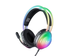 Lurelia Headset Gamer X29 Rgb 7.1 3,5 Mm Usb Microfone Rosa