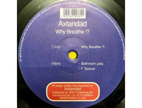 Vinil Why Breathe ! A1 Records