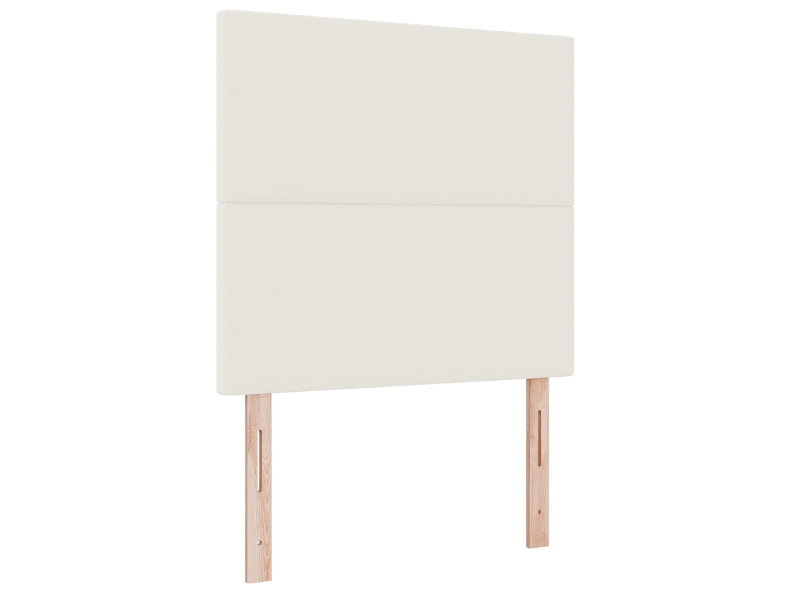 Cabeceira Estofada Creme Para Camas Vidaxl Creme Tecido (80cm)