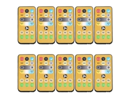 Conjunto De 10 Interruptores Sem Fio Com Controle Remoto De 3 Velocidades E Temporizador Para Ventilador De Teto Com Lâmpada E27, Com Temporiza_glo