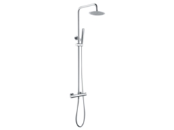 Coluna de Duche Extensível Chuveiro Termostático Extraplano Cor Cromado MICE COLLECTION