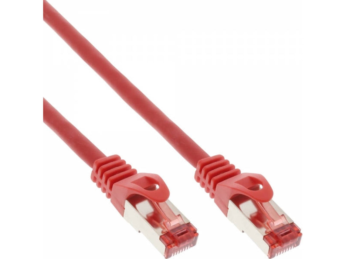 Cabo de Rede INLINE (RJ45 - 25 cm - Vermelho)