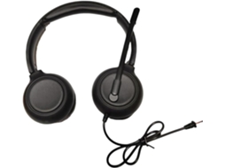Fones De Ouvido Com Fio E Cancelamento Ruído, Compatíveis Com Pc, Com Controle De Som E Função Mudo Para O Microfone