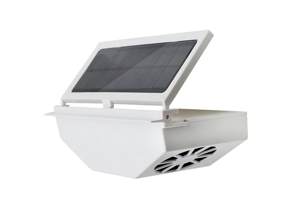Ventilador Solar Para Carro, Movido A Energia Solar, Ventilador De Exaustão Em Abs 1, 5w, Capacidade De 1200mah, Para